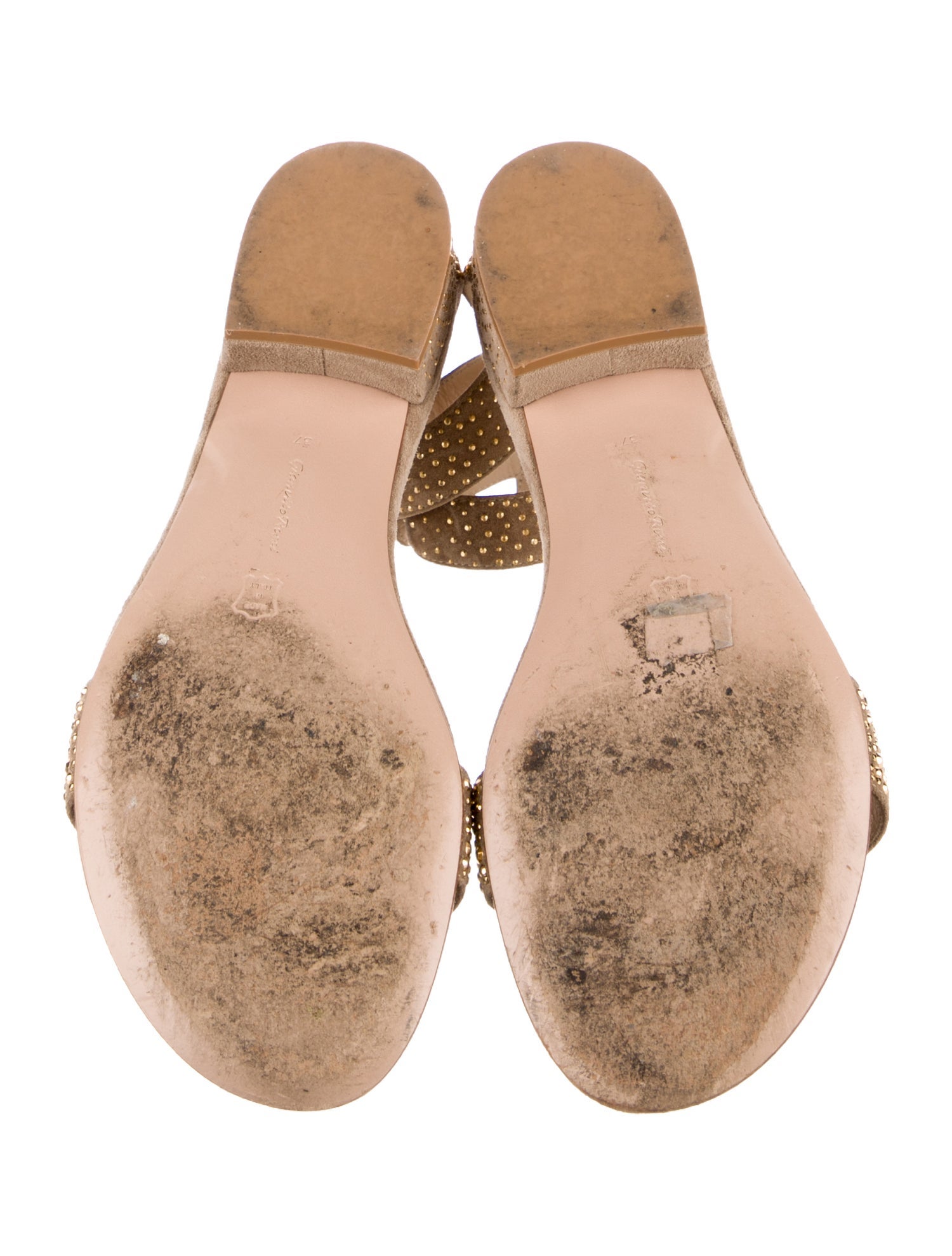 Gianvito Rossi Suede Gladiator Sandals